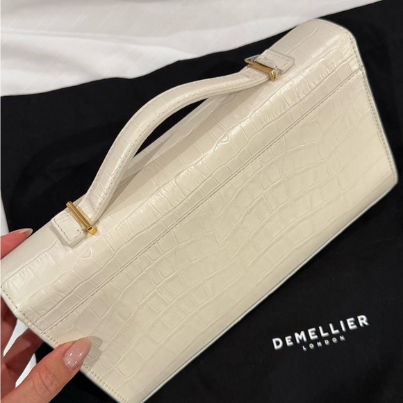 DeMellier Elegant White Croc-Embossed Women's Bag (Brand New) - Picture 10 of 10